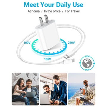 20W USB C Charger for iPad Pro & Air with Cable