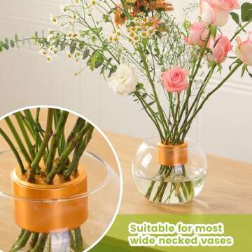 Maveite Bouquet Twister Flower Arrangement DIY Flower Bouquet Creator Dutch Spiral Romantic Twist Bouquet Wedding Decoration Ikebana Flower Holder Home Decor Floral Art Arranging Pin Frog Vase