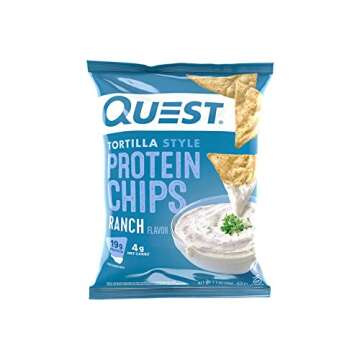 Delicious Quest Tortilla Protein Chips - Baked Crunchy Snack