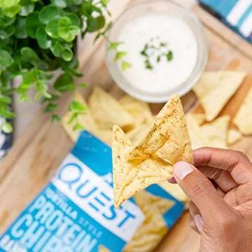 Delicious Quest Tortilla Protein Chips - Baked Crunchy Snack