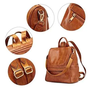 CLUCI Women Backpack Purse - Stylish & Functional Leather Bag