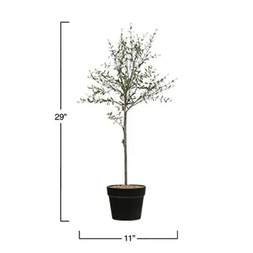 Creative Co-Op DF2615 29" H Thyme Topiary in Pot Faux Botanicals, Green
