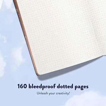 Bullet Dotted Journal by String and Space – Dot Grid Notebook, Dotted 170 GSM Paper – Kawaii Notebook, Handbound with Gift Box – 5.75 x 8.75