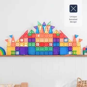 Connetix Rainbow 100-Piece Magnetic Tiles Creative Pack