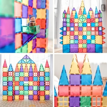 Connetix Rainbow 100-Piece Magnetic Tiles Creative Pack