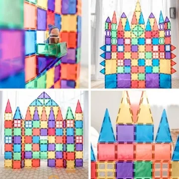 Connetix Rainbow 100-Piece Magnetic Tiles Creative Pack