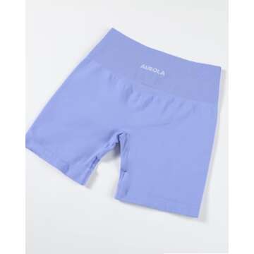 AUROLA No Scrunch Dream Shorts for Women,Seamless Workout Soft Smooth Fashion Everyday Casual Shorts,Jacaranda,M