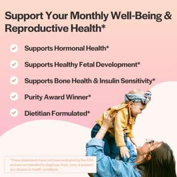 Myo-Inositol & D-Chiro Inositol Capsules with MTHF, Folate, Vitamin D| Support for Ovarian Function, Hormone Balance, & Homocysteine Levels | Fertility Supplements for Women | 40:1 Ratio