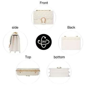 Chic DEEPMEOW Women's Quilted Crossbody Purse