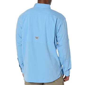 Columbia Men's Low Drag Offshore Long Sleeve Shirt with Sun Protection and Moisture-Wicking Comfort