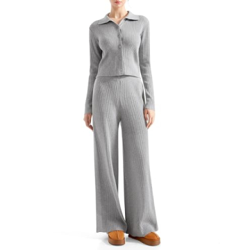 Comfortable Ribbed Lounge Set - SUUKSESS Women