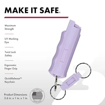 SABRE Pepper Spray with Quick Release Keychain for Safety