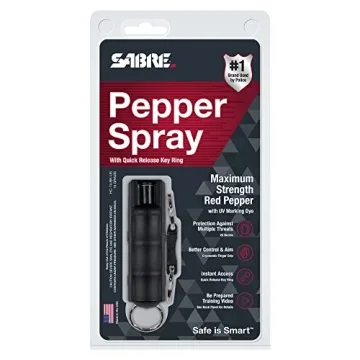 SABRE Pepper Spray with Quick Release Keychain for Safety