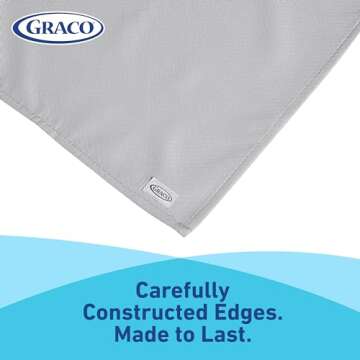 Graco Splat Mat for Under High Chair and Arts and Crafts, 50" X 50" Baby Anti-Slip Food Splash and S...