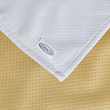 Graco Splat Mat for Under High Chair and Arts and Crafts, 50" X 50" Baby Anti-Slip Food Splash and Spill Mat for Eating Mess, Waterproof Floor Protector and Table Cloth