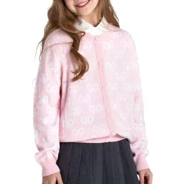 BOBOYOYO 100% Cotton Girls Cardigan Cute & Cozy