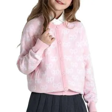 BOBOYOYO 100% Cotton Girls Cardigan Cute & Cozy