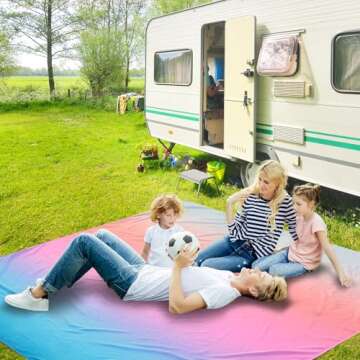 AISPARKY Waterproof Beach Blanket 79" x 83" Lightweight