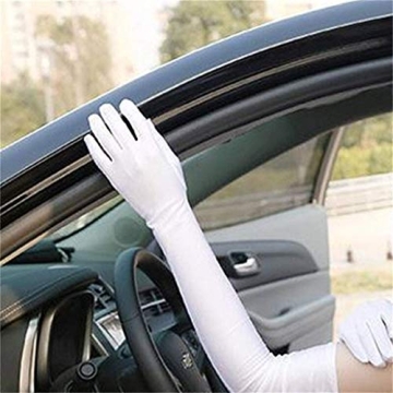 DreamHigh Long Satin Gloves for Elegant Occasions