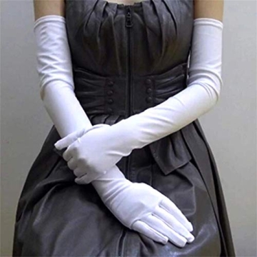 DreamHigh Long Satin Gloves for Elegant Occasions