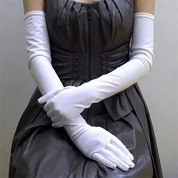 DreamHigh Long Satin Gloves for Elegant Occasions