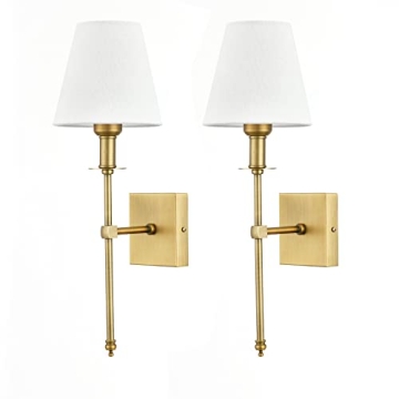 Elegant Brushed Brass Wall Sconces for Stylish Homes