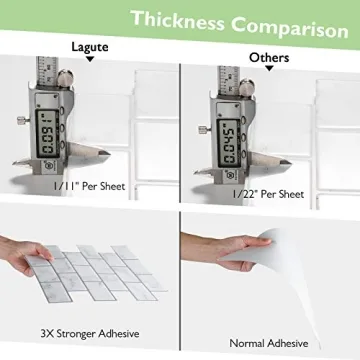 Lagute Peel and Stick Backsplash Tiles for Easy Upgrades