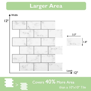 Lagute Peel and Stick Backsplash Tiles for Easy Upgrades