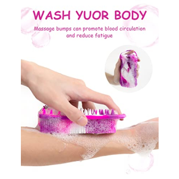 BSROLUNA Silicone Exfoliating Body Scrubber for Ultimate Clean