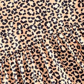 zarmfly Baby Girls Clothes Set Toddler girl Leopard Print Ruffle Tank Top and Shorts 2 Piece Summer Outfit Set 2t