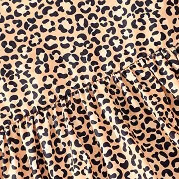 zarmfly Baby Girls Clothes Set Toddler girl Leopard Print Ruffle Tank Top and Shorts 2 Piece Summer Outfit Set 2t