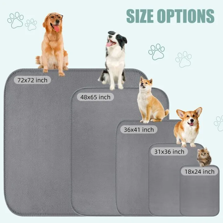 Washable Dog Pee Pads - Waterproof & Reusable Supplies