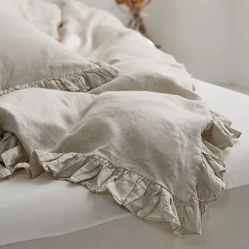 Simple&Opulence 100% Linen Duvet Cover Set, Queen Size