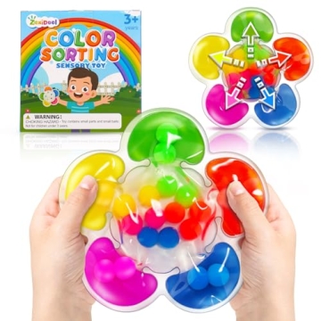 Color Sorting Toys Sensory Toys, Fine Motor Skills Game for Toddlers, Color Matching Toys Preschool ...