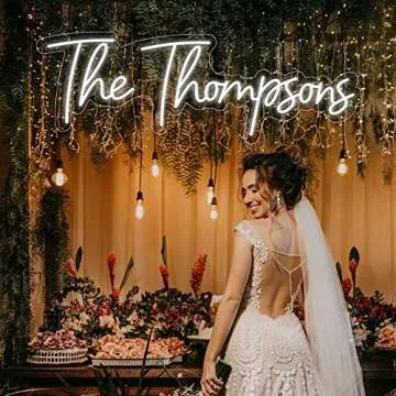 ZLOOREE Custom LED Neon Sign Personalized Neon Light for Wedding Birthday Party Home Bedroom Living/...