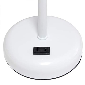 Simple Designs LT2024-WOW Lamp with Charging Outlet and Shade