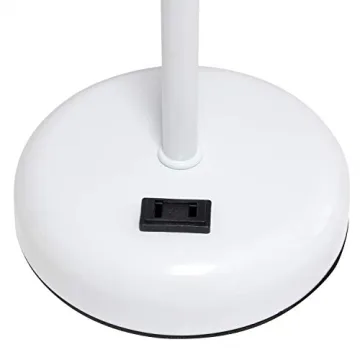 Simple Designs LT2024-WOW Lamp with Charging Outlet and Shade