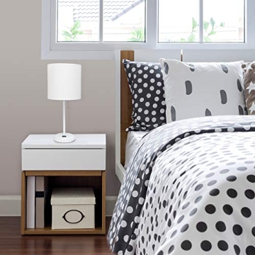 Simple Designs LT2024-WOW Lamp with Charging Outlet and Shade