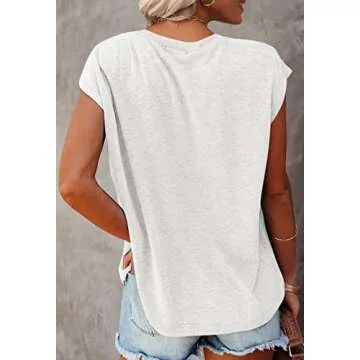 MIROL Women's Short Sleeve Tunic Tops for Effortless Style
