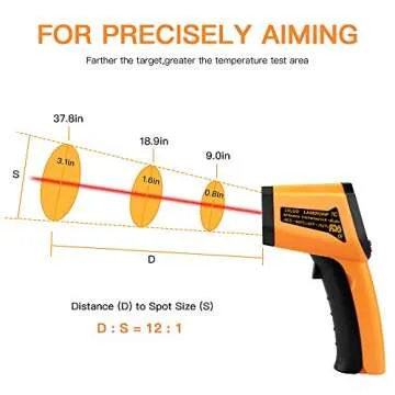 Digital Infrared Thermometer Accurate Laser Temperature Gun
