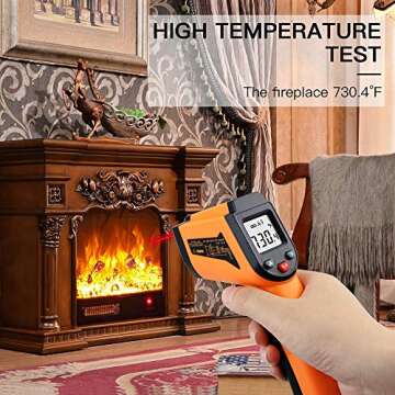 Digital Infrared Thermometer Laser Temperature Gun Non-Contact -50℃ ~ 400℃(-58℉~752℉)