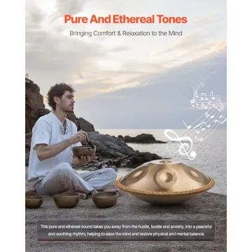 VEVOR Handpan Drum - Ethereal 22" D Minor Instrument