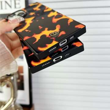 Cocomii - Rectangle Case Compatible with iPhone 13 - Animal Print, Fashionable Pattern, Glossy, Women Girls Men, Protective Phone Case for iPhone 13 6.1 inch, Tortoise