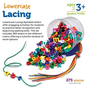 Lowercase Lacing Letters Set - Engaging Educational Toy