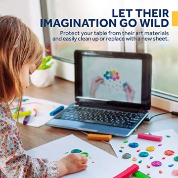 Bryco Goods 18”x1200” (100’) White Wrapping Paper – Kraft Paper Roll for Painting, Drawing, Banner, Bulletin Board, Easel Use, Floor Covering, Packaging, Shipping, Arts & Crafts – Made in USA