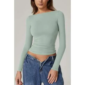 Stylish QINSEN Slim Fit Tops for Every Occasion