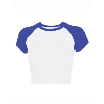 Avanova Women's Colorblock Crop Top Stylish Summer Tee