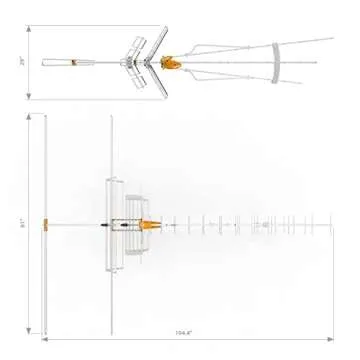 Televes BOSS Mix LR Antenna - 100-mile Reception Quality