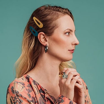 Stylish 20 Pack Hair Clips for Women in Bright Colors