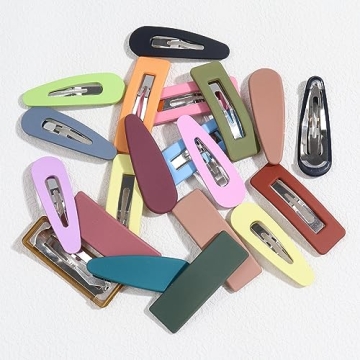 Stylish 20 Pack Hair Clips for Women in Bright Colors